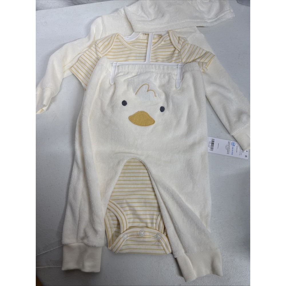 CARTERS (SET OF 3) Soft Little Duck 3 Piece Set Baby's Sz 12 Months